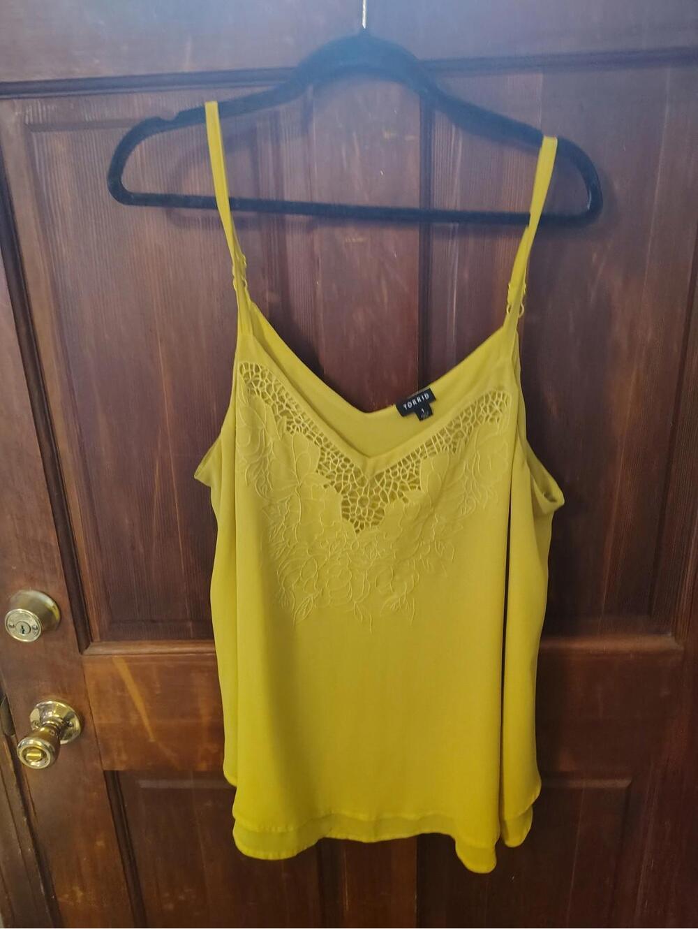 Torrid Sophie Chiffon Embroidered Swing Cami Size 1x